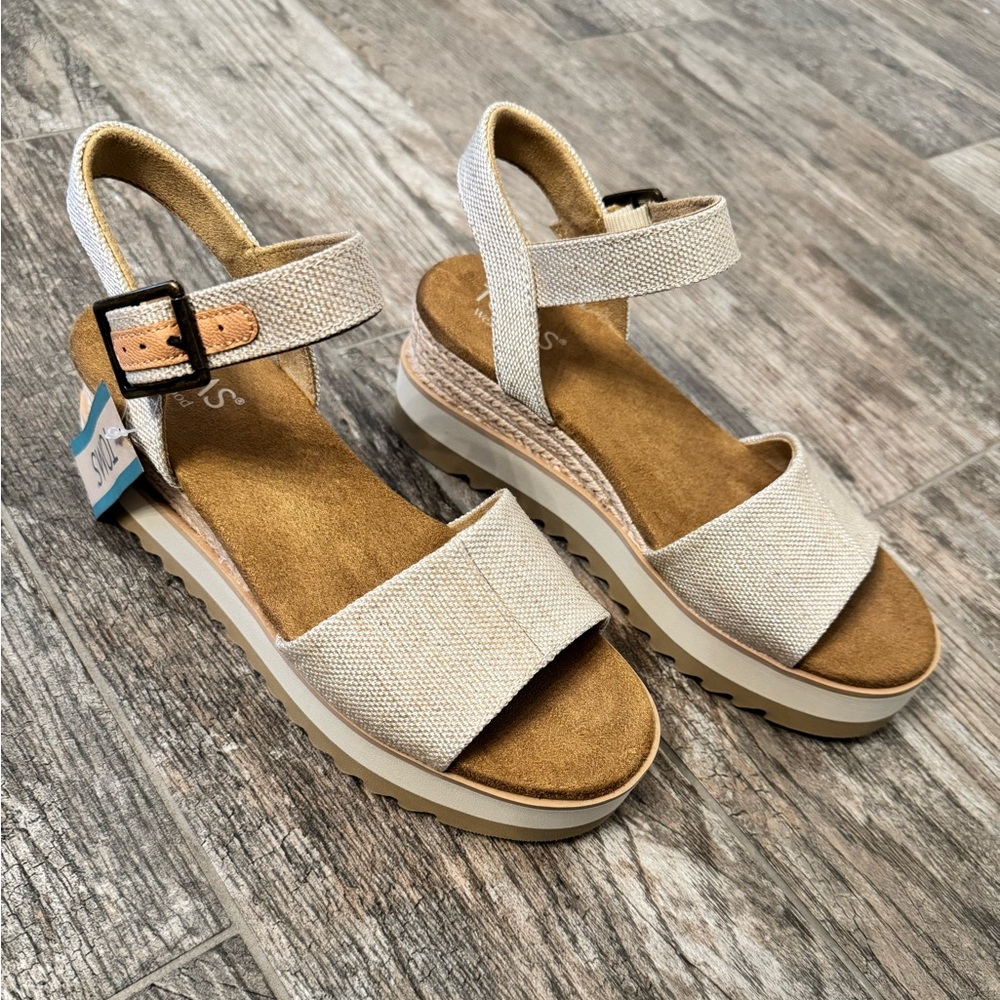 TOMS Diana Canvas Platform Wedge